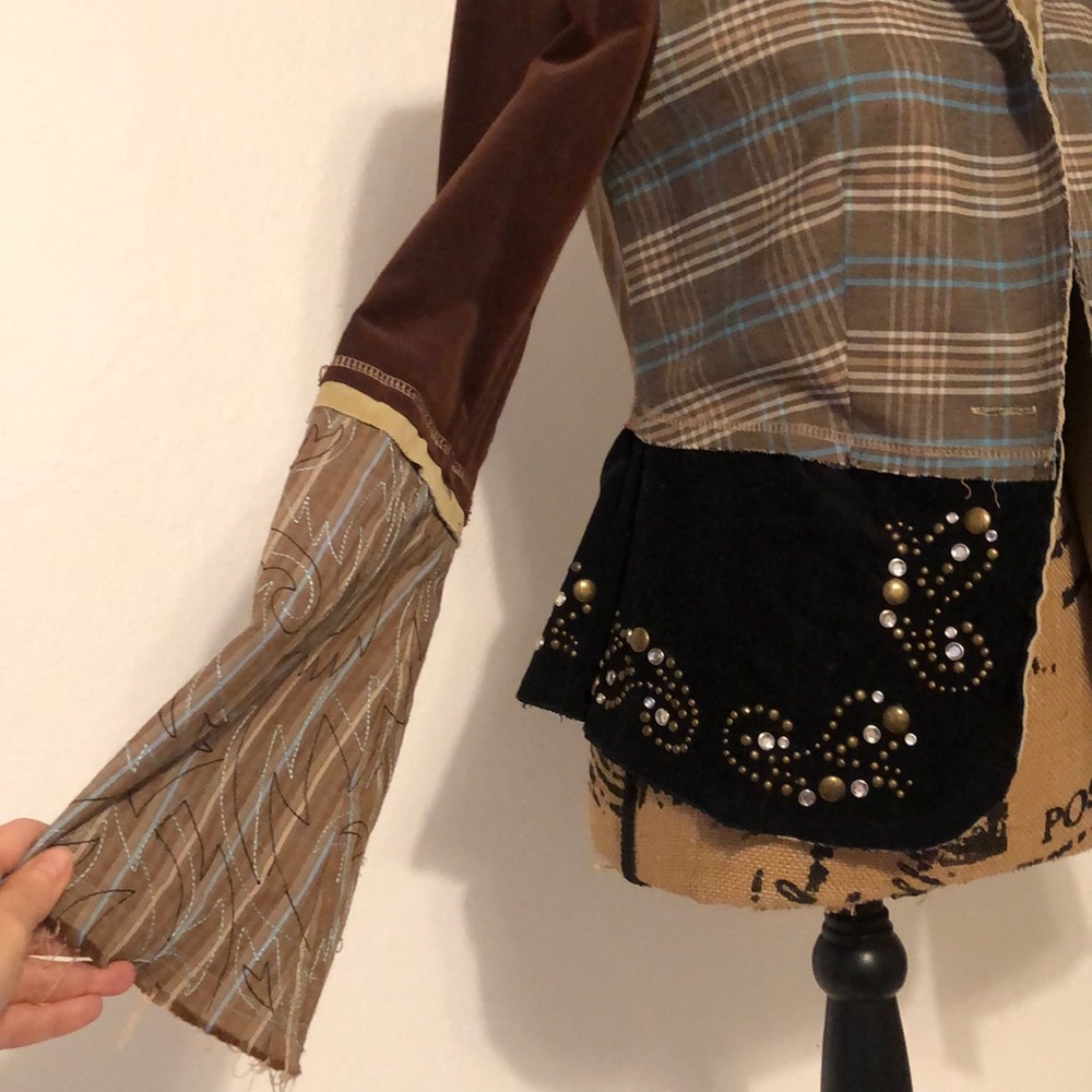 Cord Jacket With Stud Detailing - image 2